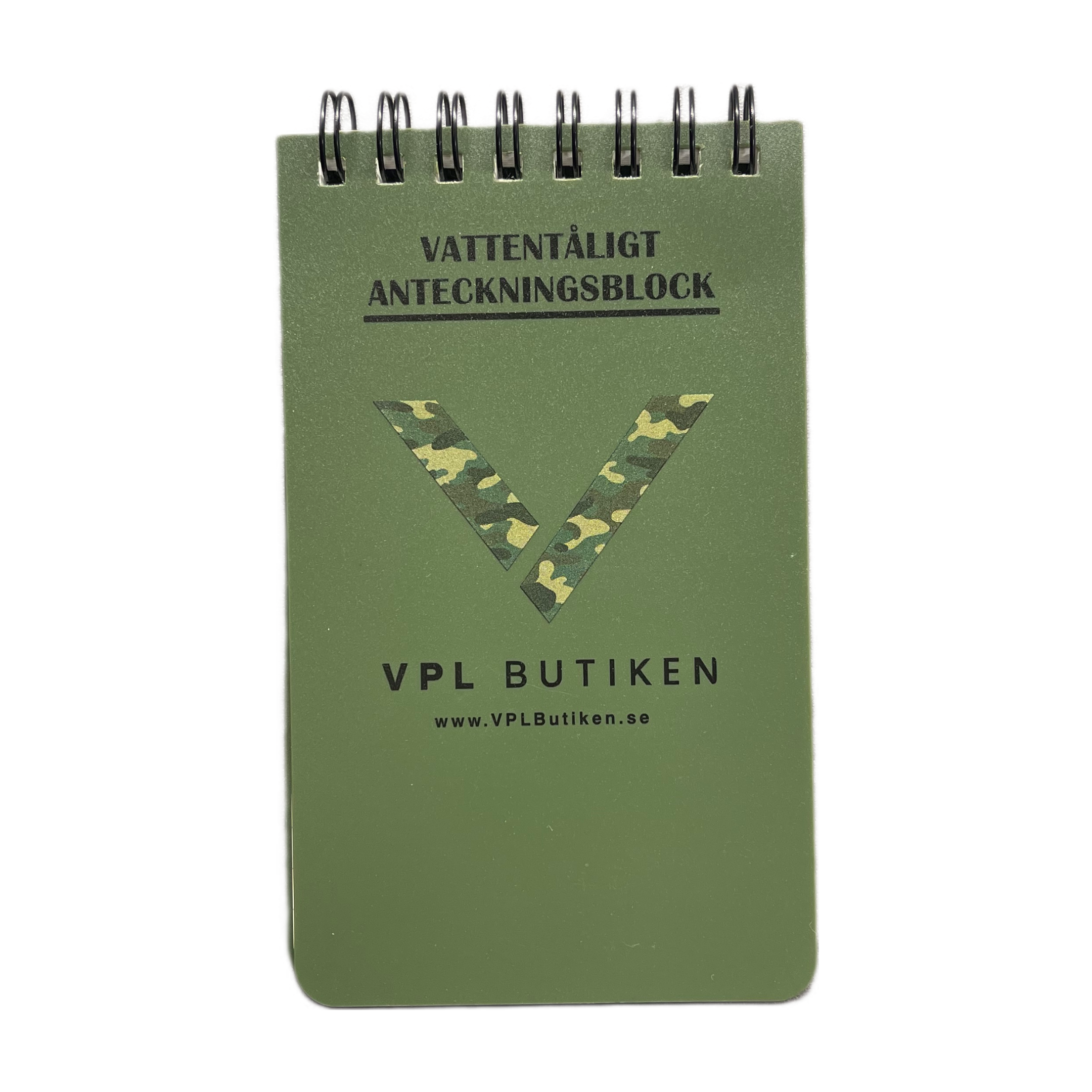 ”Vattentåligt Anteckningsblock”